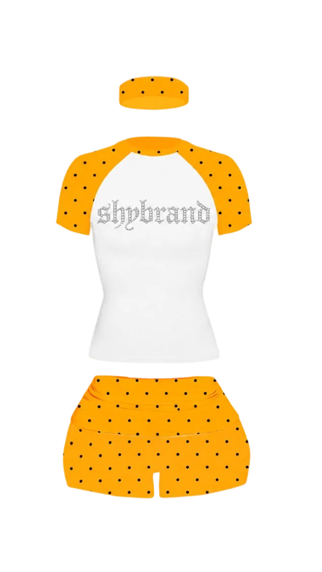 Orange Polka Dot(3pc)