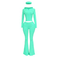 Teal long sleeve 3 piece lounge set