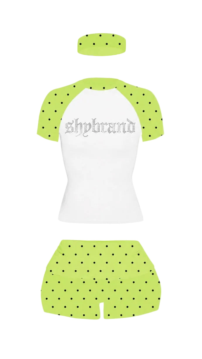 Green Polka Dot (3pc)