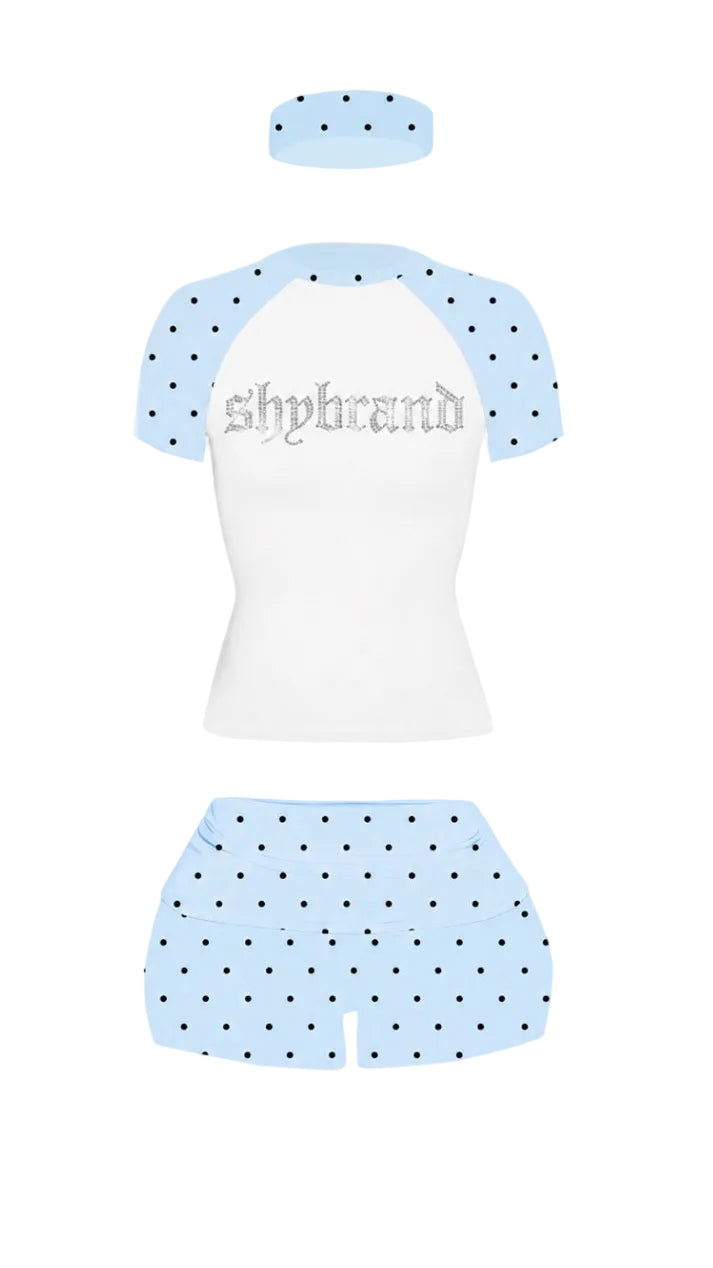 Blue Polka Dot (3pc)