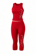 Red It girl capri set